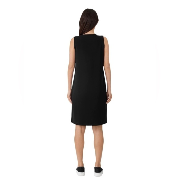 EILEEN FISHER Organic Cotton Knit Tank Dress In Black 1X NWT - Picture 9 of 12